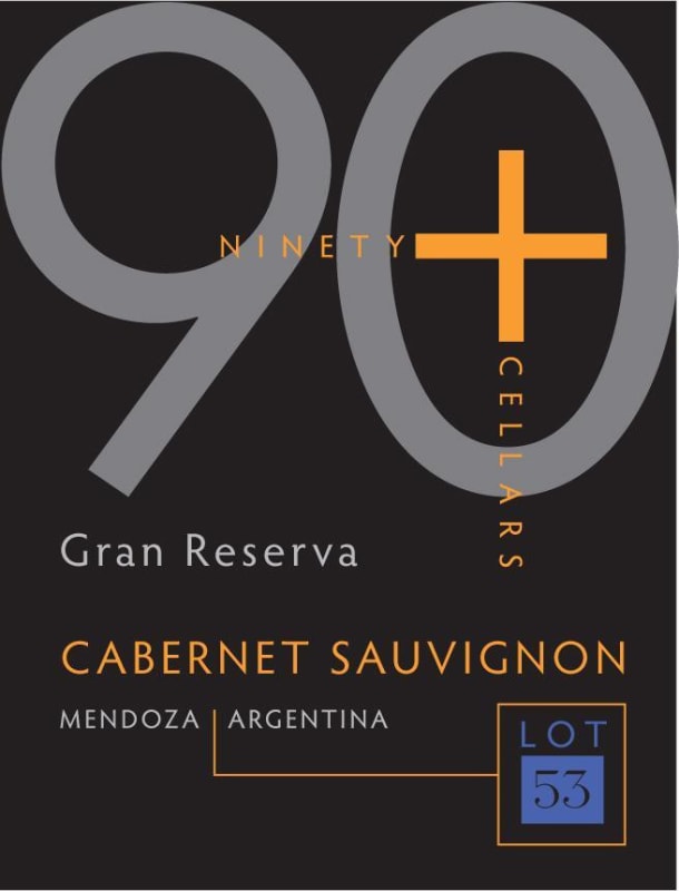 Ninety Plus Cellars Lot 53 Gran Reserva Cabernet Sauvignon 2015 Front Label