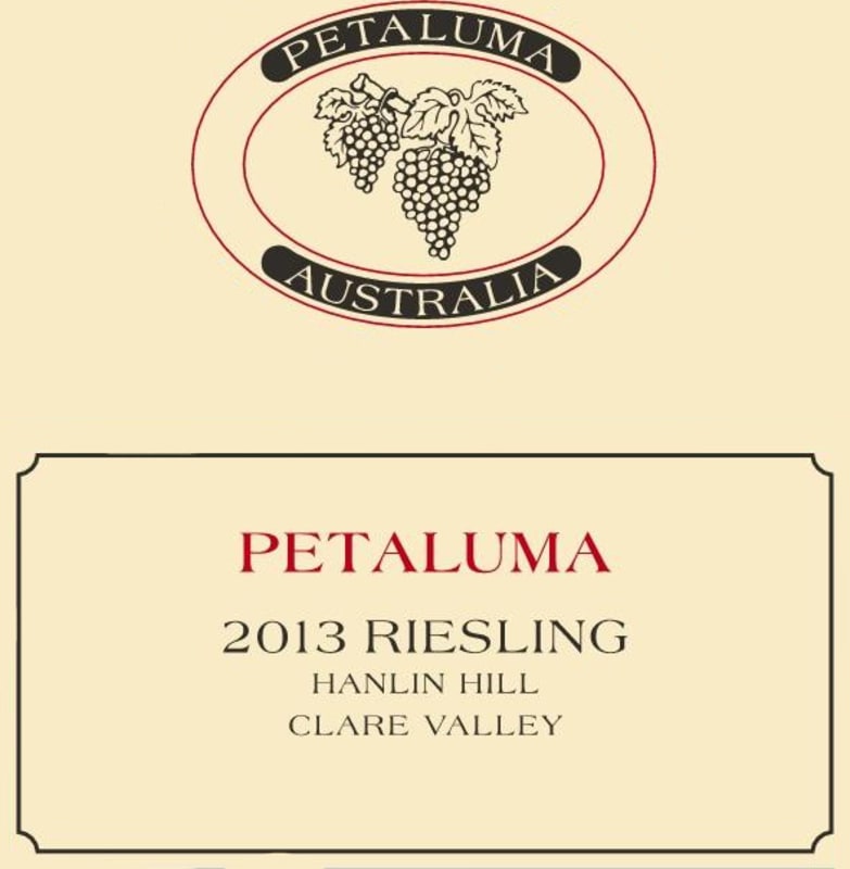 Petaluma Hanlin Hill Clare Valley Riesling 2013 Front Label