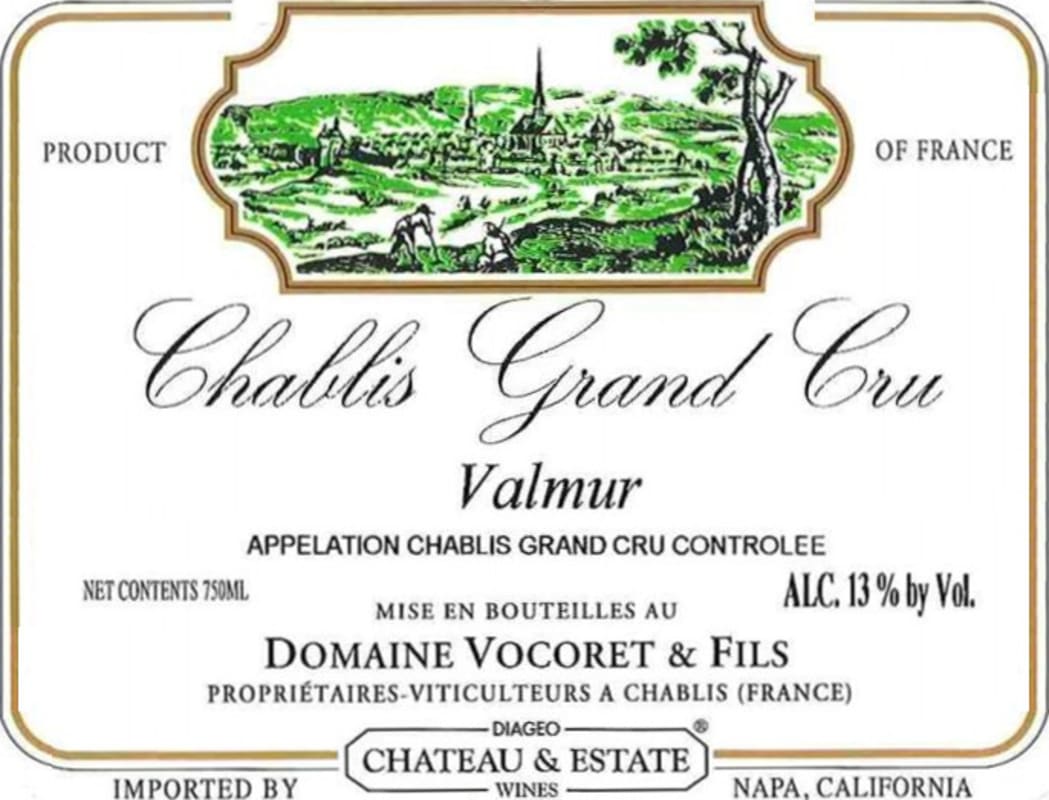 Vocoret Chablis Valmur Grand Cru 2013 Front Label