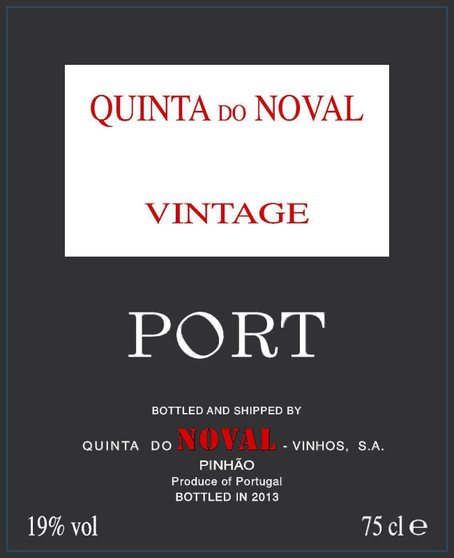 Quinta do Noval Vintage Port 2013 Front Label