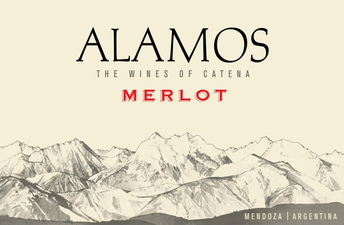 Alamos Merlot 2013 Front Label