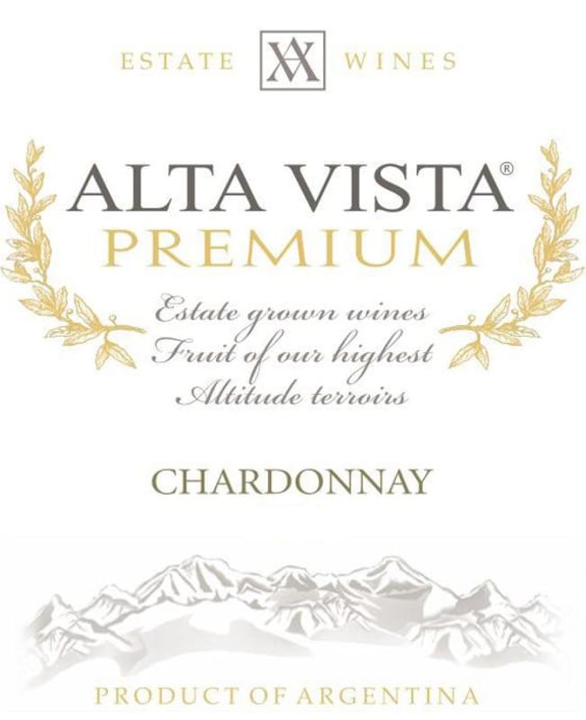 Alta Vista Premium Chardonnay 2013 Front Label