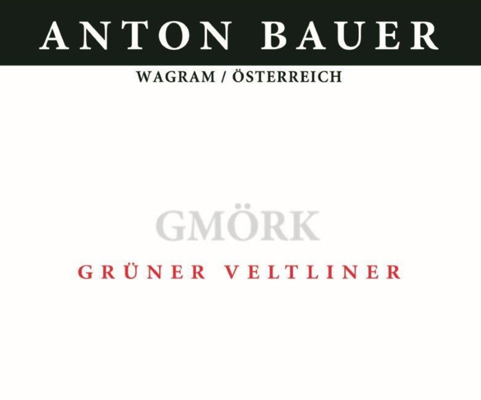 Anton Bauer Gmork Gruner Veltliner 2013 Front Label