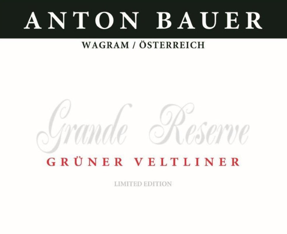 Anton Bauer Grande Reserve Gruner Veltliner 2013 Front Label