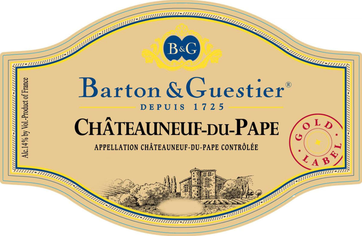 Barton & Guestier Chateauneuf-du-Pape 2013 Front Label