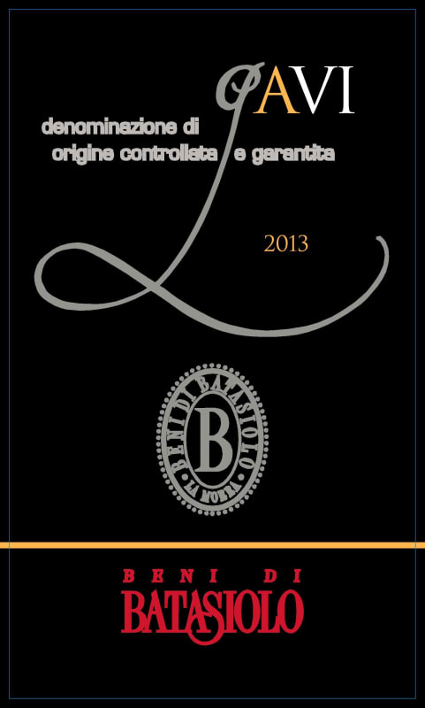 Beni di Batasiolo Gavi 2013 Front Label