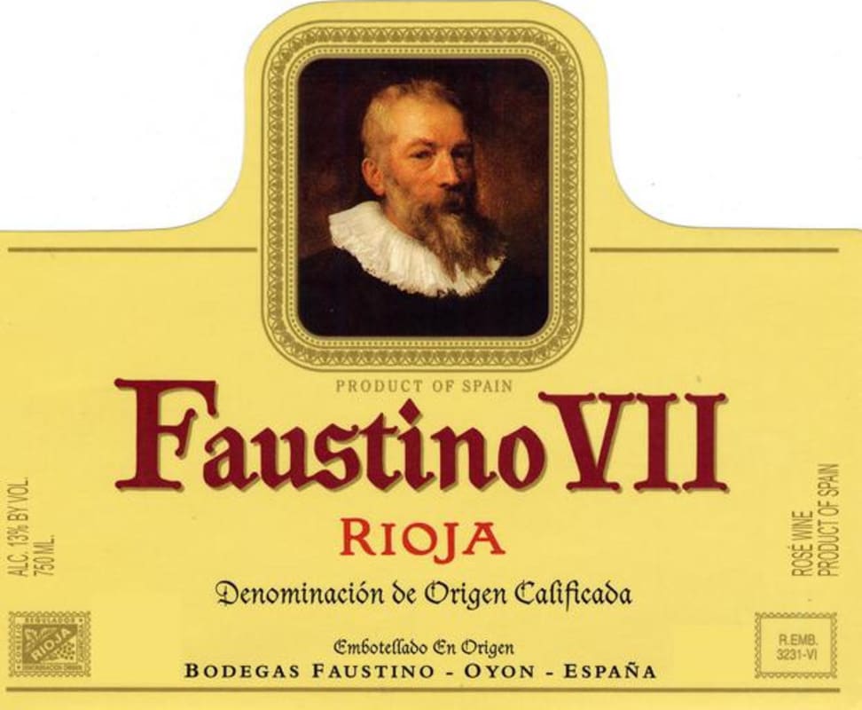 Faustino VII Tempranillo 2013 Front Label