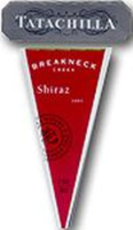 Tatachilla Breakneck Creek Shiraz 2000 Front Label
