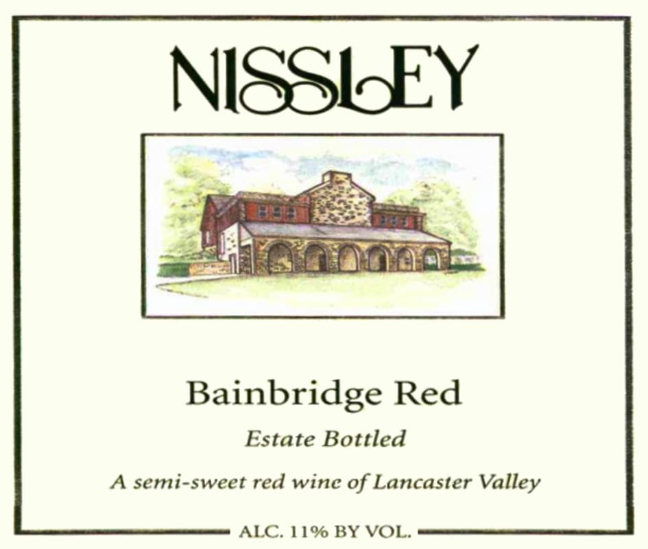 Nissley Vineyards & Winery Estate Bainbridge Red 2010 Front Label