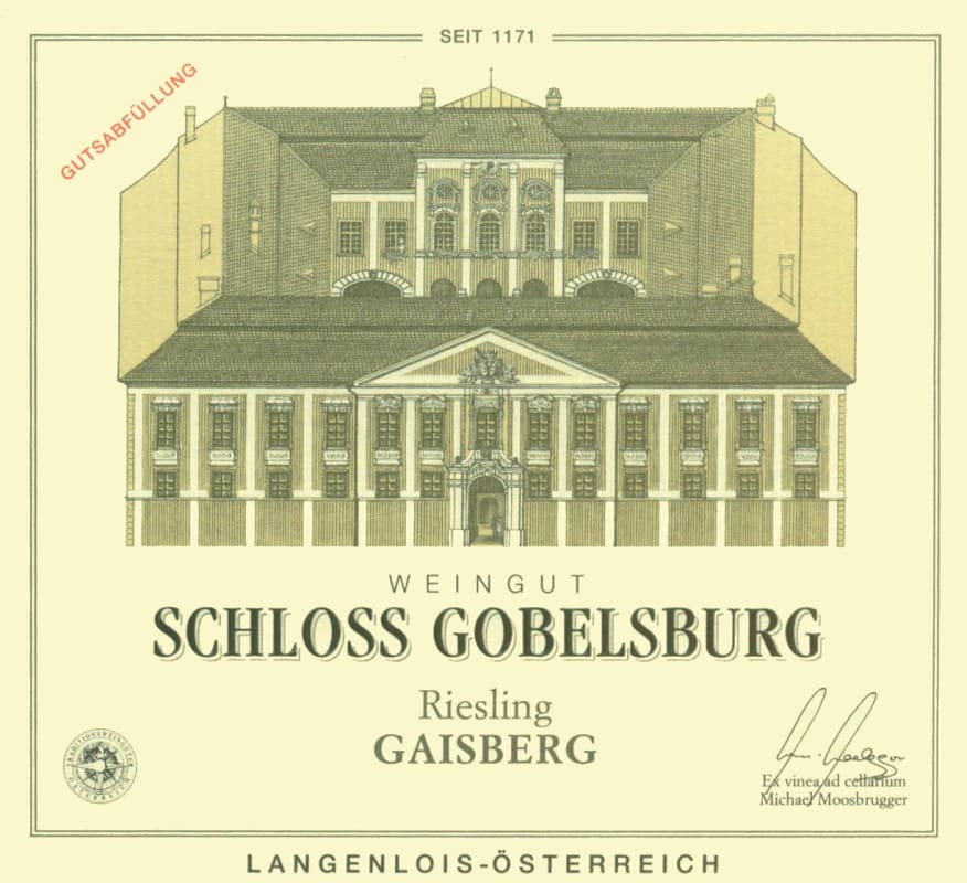 Schloss Gobelsburg Kamptal Gaisberg Riesling 2013 Front Label
