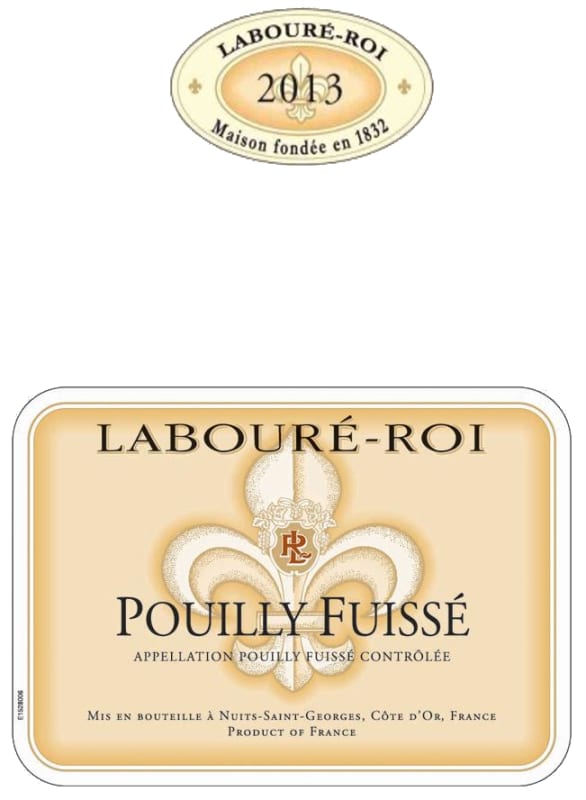Laboure Roi Pouilly Fuisse 2013 Front Label