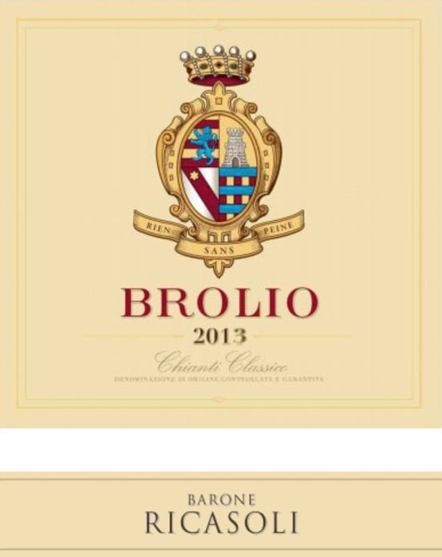 Barone Ricasoli Brolio Chianti Classico 2013 Front Label