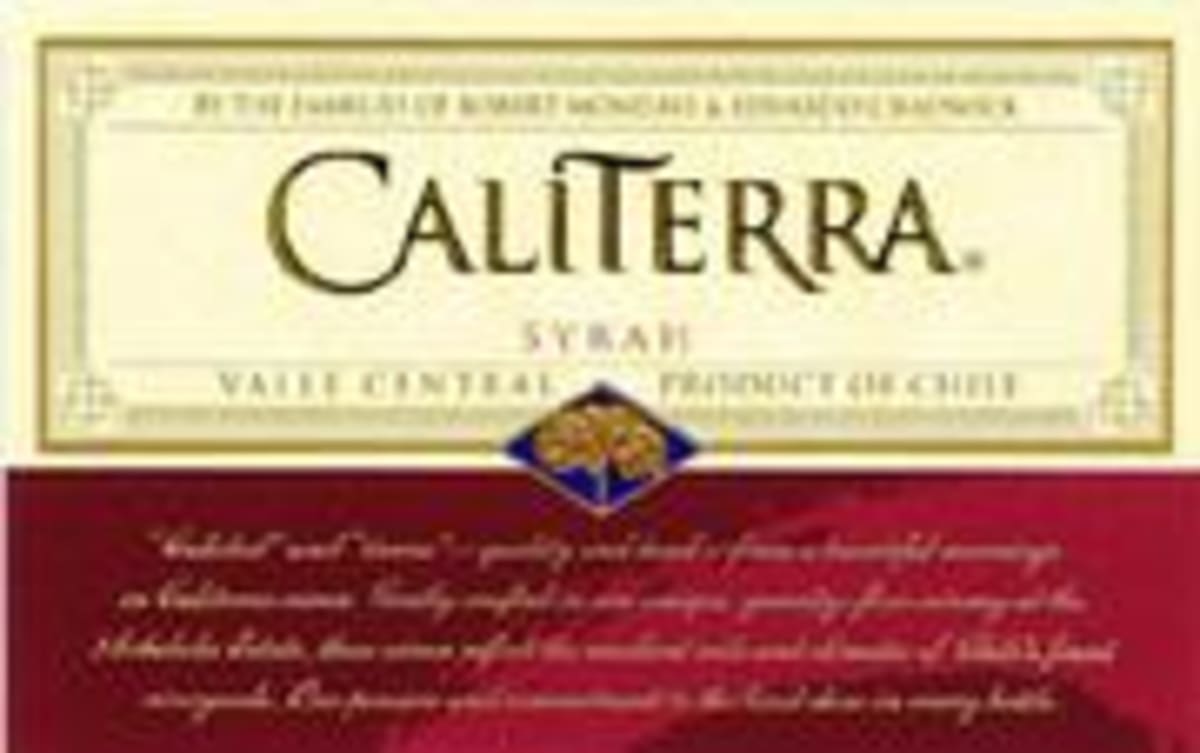 Caliterra Syrah 2000 Front Label