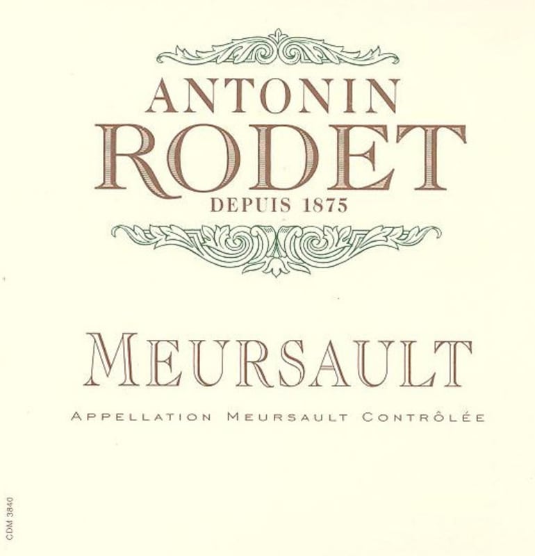 Antonin Rodet Meursault 2013 Front Label
