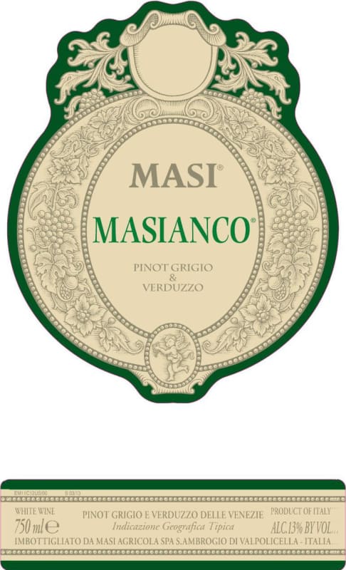 Masi Masianco Pinot Grigio Verduzzo 2013 Front Label