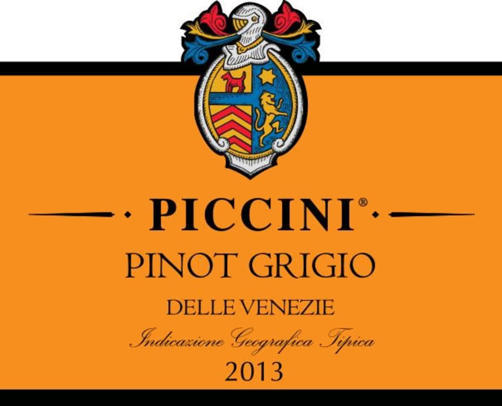 Piccini Pinot Grigio 2013 Front Label