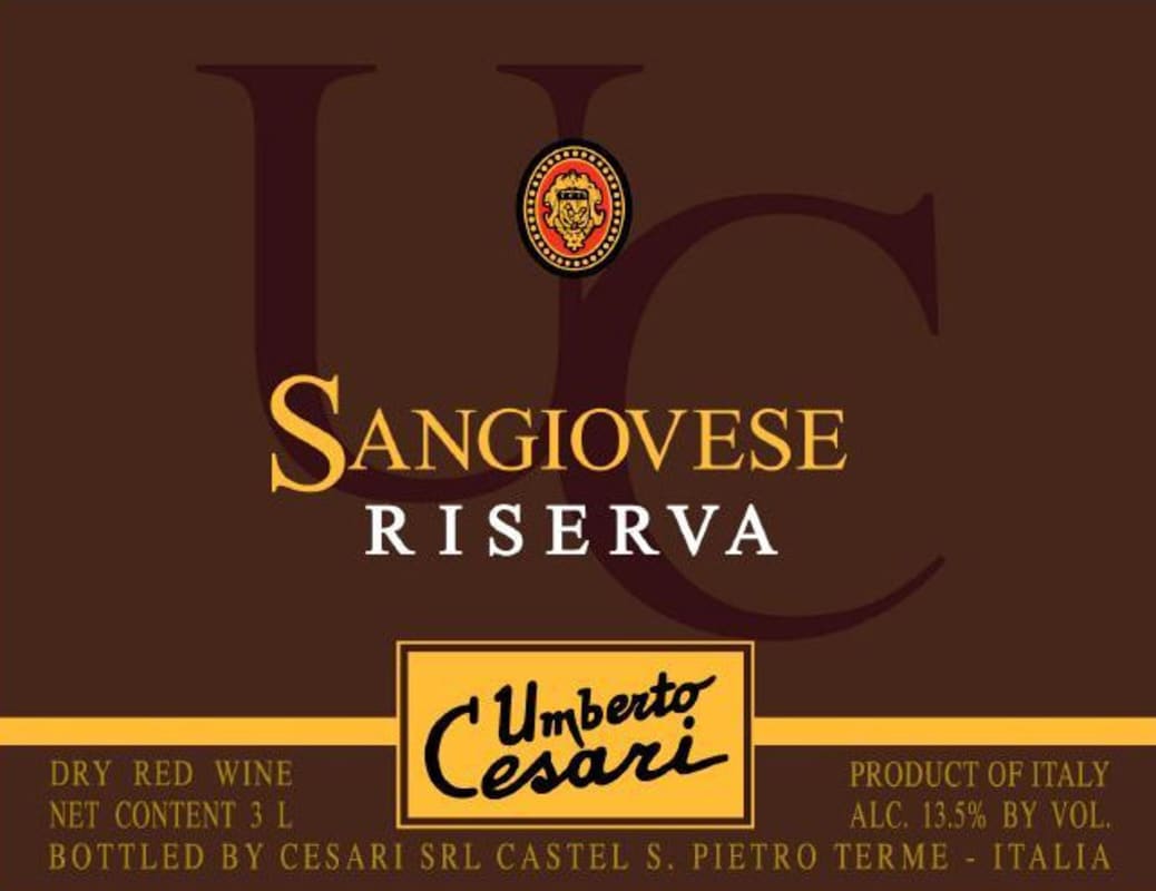 Cesari, U Sangiovese di Romagna Riserva 2013 Front Label