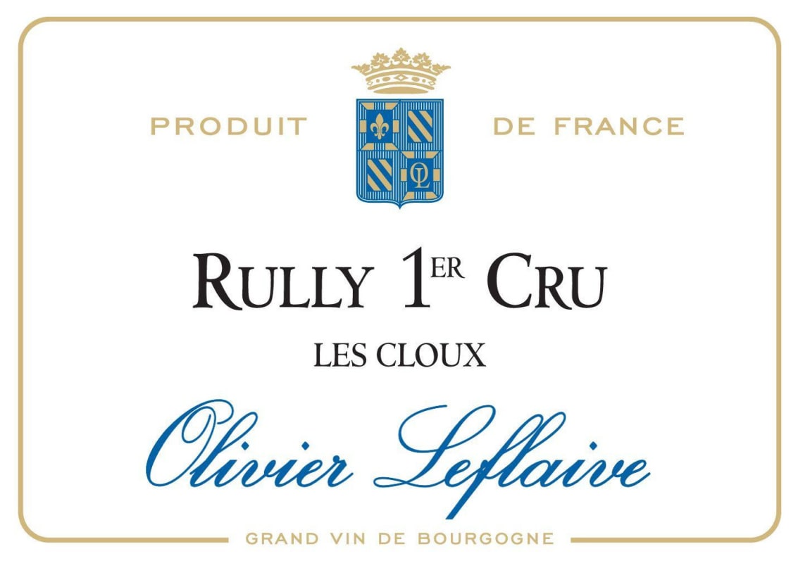 Olivier Leflaive Rully Les Cloux Premier Cru 2013 Front Label