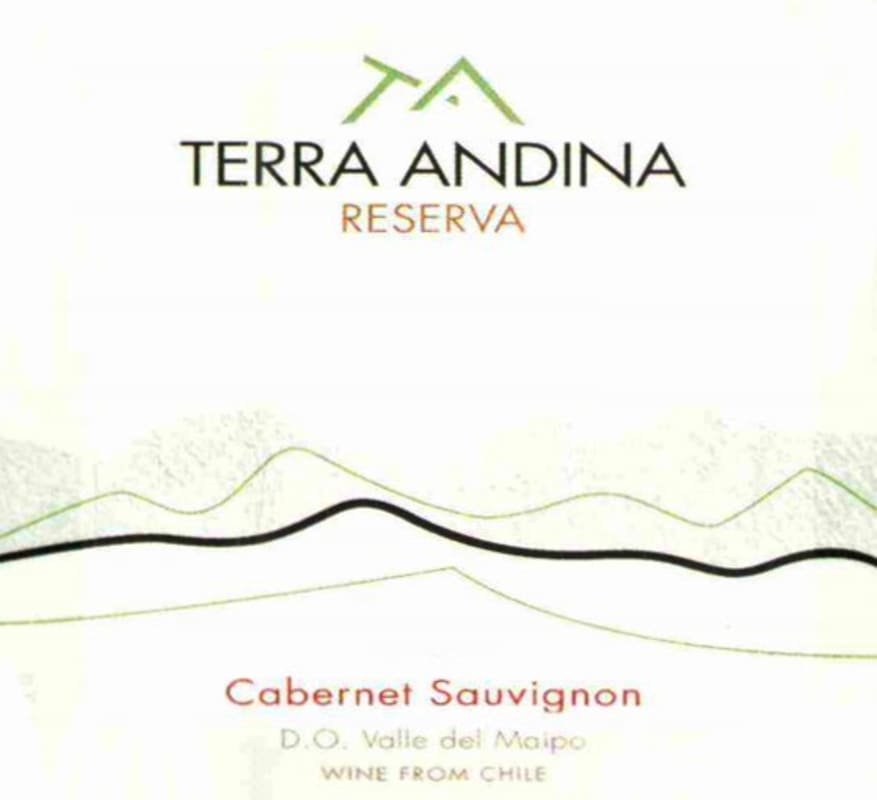 Terra Andina Alto Reserve Cabernet Sauvignon 2013 Front Label
