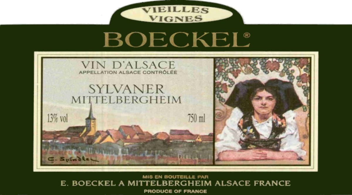 Boeckel Mittelbergheim Vieilles Vignes Sylvaner 2013 Front Label