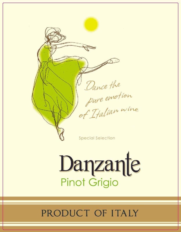 Danzante Pinot Grigio 2013 Front Label
