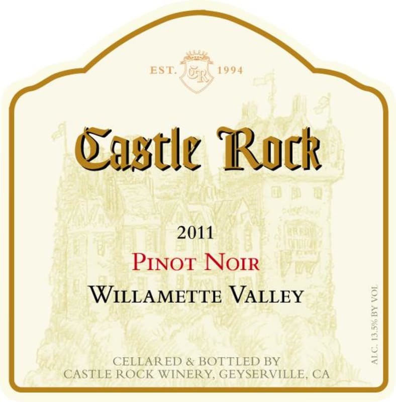 Castle Rock Willamette Valley Pinot Noir 2011 Front Label