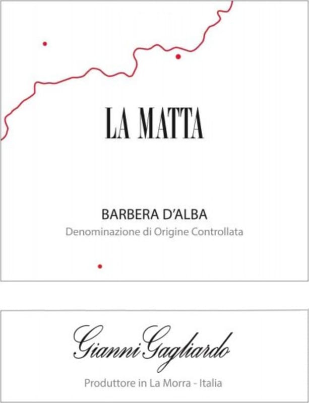 Gianni Gagliardo Barbera d'Alba La Matta 2013 Front Label