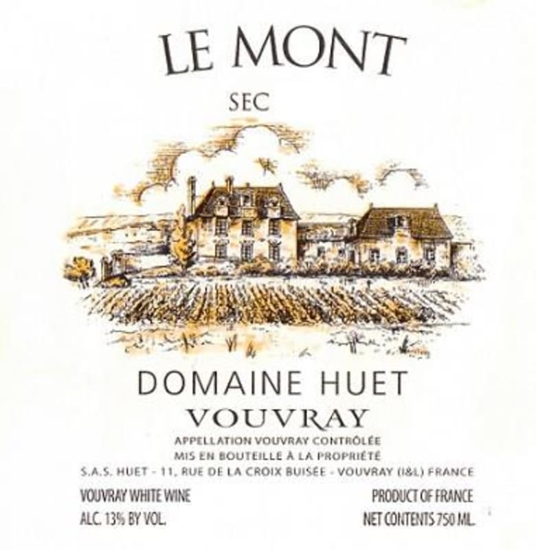 Domaine Huet Le Mont Sec 2013 Front Label