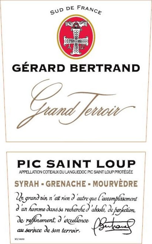 Gerard Bertrand Pic Saint-Loup Grand Terroir 2013 Front Label