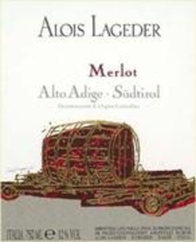 Alois Lageder Merlot 1998 Front Label