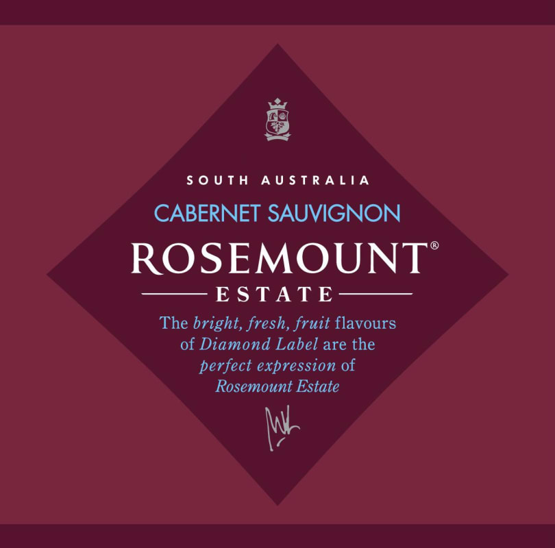 Rosemount Diamond Cabernet Sauvignon 2013 Front Label