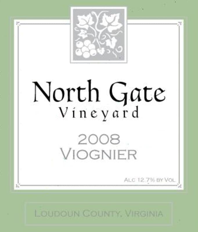 North Gate Vineyard Viognier 2008 Front Label