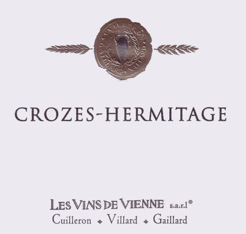 Vins de Vienne Crozes-Hermitage Syrah 2013 Front Label