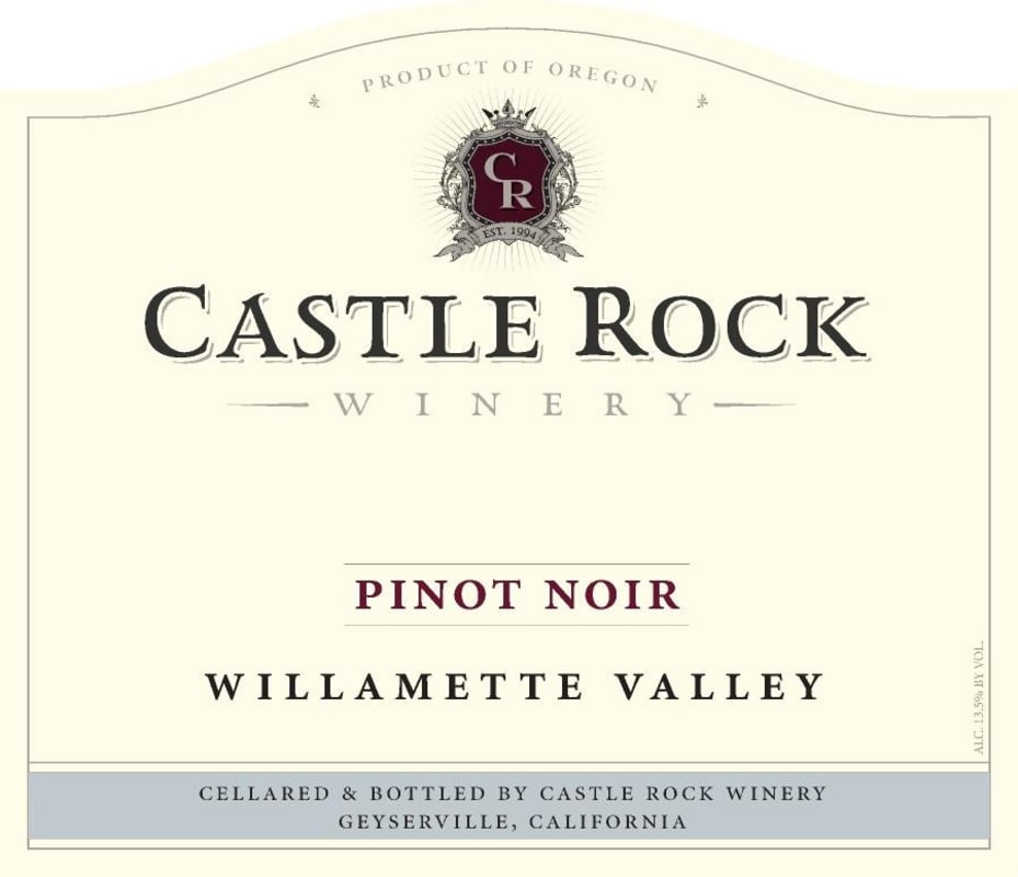 Castle Rock Willamette Valley Pinot Noir 2015 Front Label