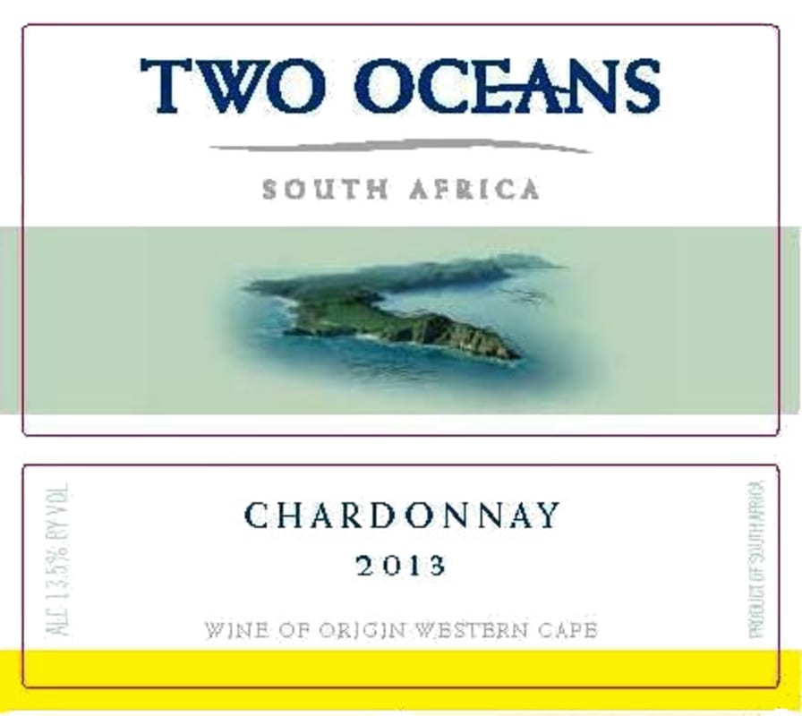 Two Oceans Chardonnay 2013 Front Label