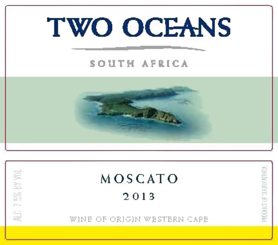 Two Oceans Moscato 2013 Front Label