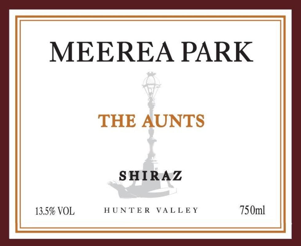 Meerea Park The Aunts Shriaz 2013 Front Label