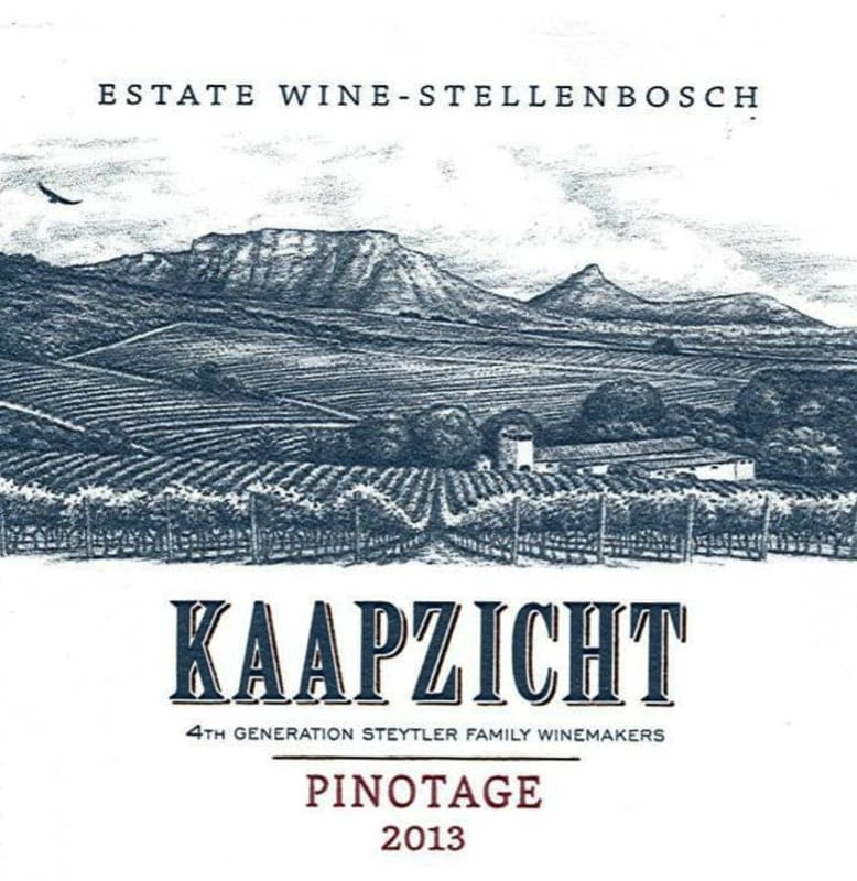 Kaapzicht Pinotage 2013 Front Label