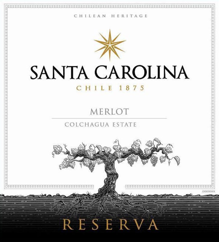 Santa Carolina Reserva Merlot 2013 Front Label