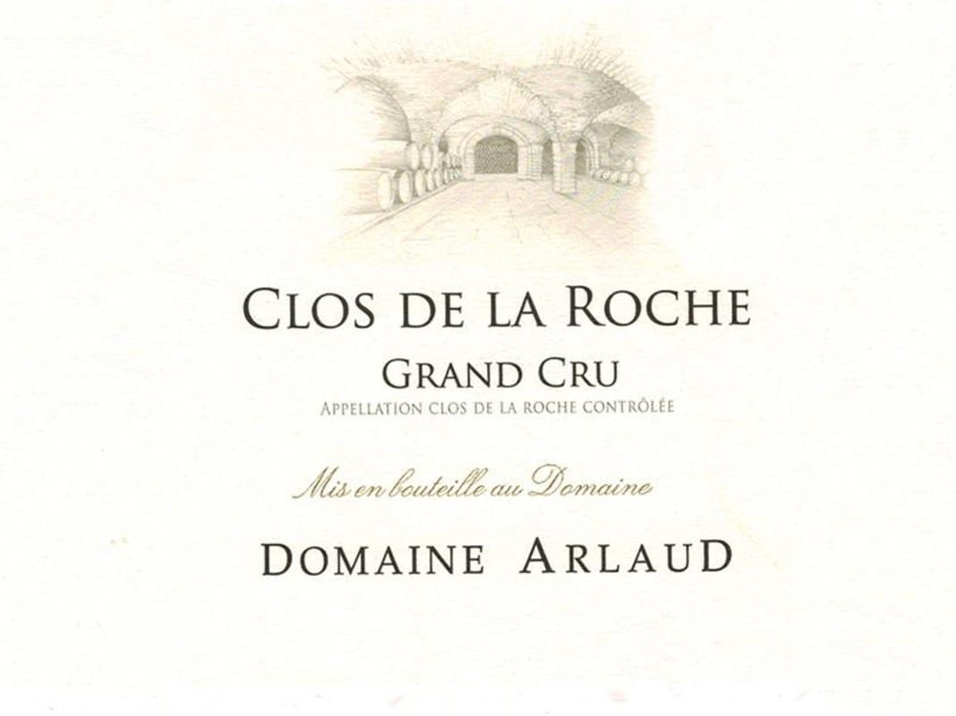 Domaine Arlaud Clos de la Roche Grand Cru 2013 Front Label