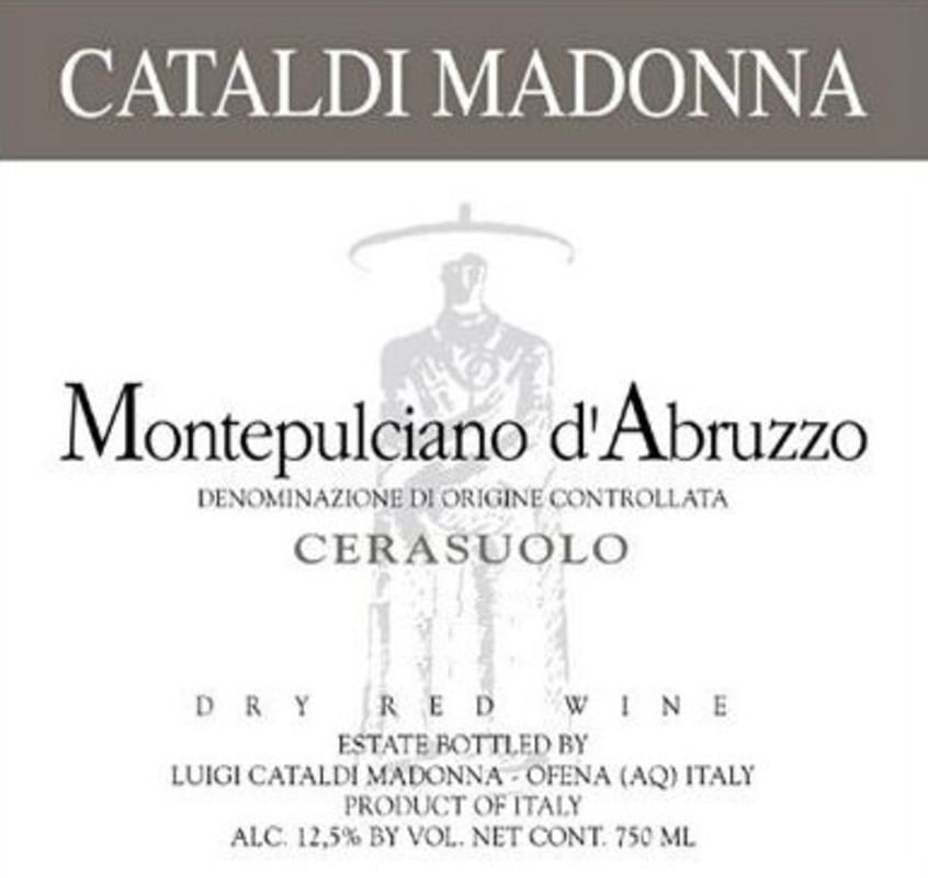Cataldi Madonna Montepulciano d'Abruzzo Cerasuolo 2013 Front Label