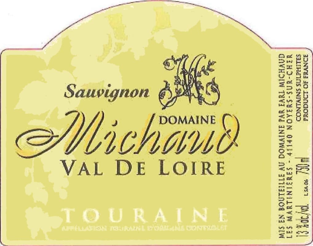 Domaine Michaud Sauvignon Blanc 2013 Front Label