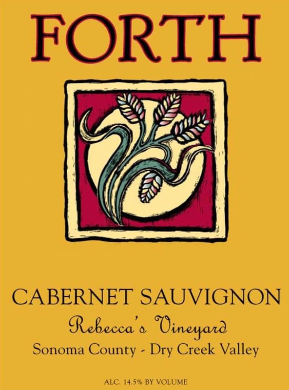 Forth Vineyards Rebeccas Vineyard Cabernet Sauvignon 2006 Front Label