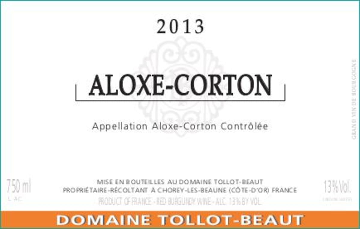 Domaine Tollot-Beaut Aloxe-Corton 2013 Front Label