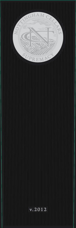 Nottingham Cellars Supremacy 2012 Front Label