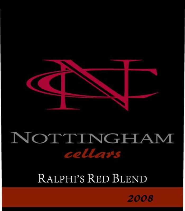 Nottingham Cellars  Ralphis 2008 Front Label