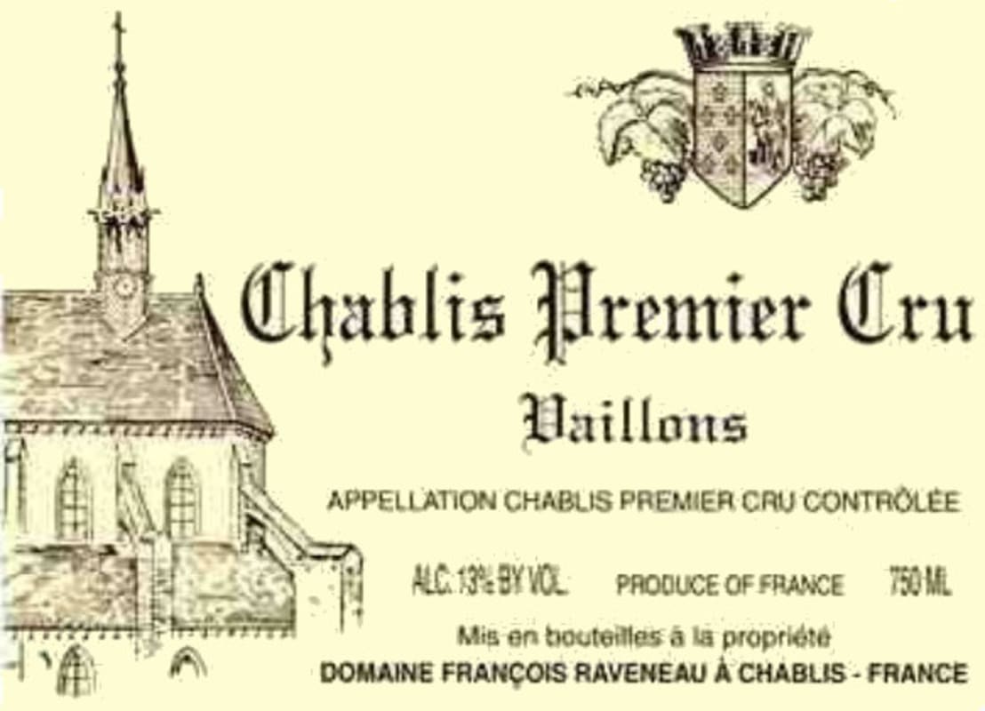 Domaine Francois Raveneau Chablis Vaillons Premier Cru 2013 Front Label