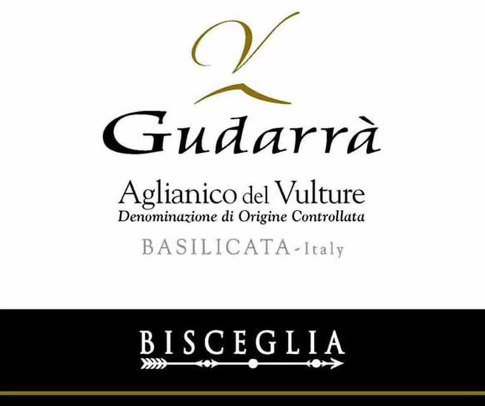 Azienda Bisceglia Aglianico del Vulture Gudarra 2013 Front Label