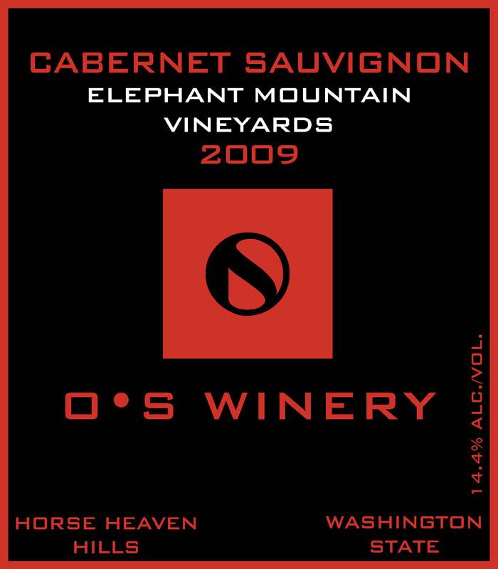 O.S Winery Elephant Mountain Vineyards Cabernet Sauvignon 2009 Front Label