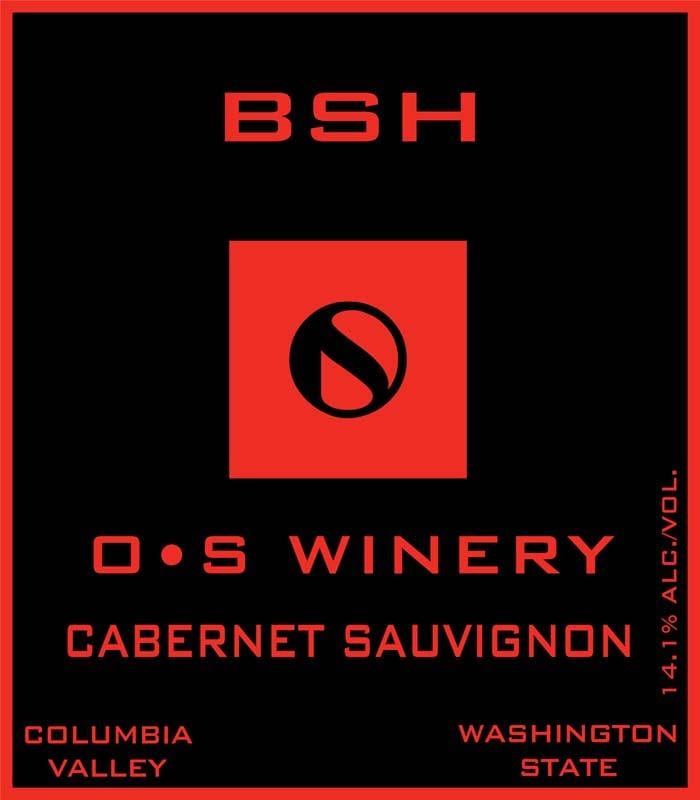 O.S Winery BSH Cabernet Sauvignon 2009 Front Label